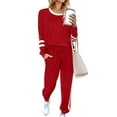 thumbnail image 1 of SHINE UP Sweatsuits Womens 2pcs Sets Jogger Set Casual 2 Piece Outfit Striped Sweatshirts Long Tracksuits, 1 of 10