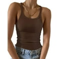 thumbnail image 1 of UVN Tank Tops for Women Ribbed Knit Sleeveless Tops Casual Camisoles Slim Fitted Basic Tank Tops, 1 of 6