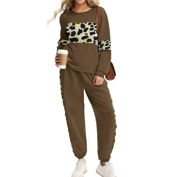 UVN Tracksuit for Women Colorblock Striped Sweatsuit Casual 2 Piece Sweatshirts Sweatpants Jogger Set Outfits