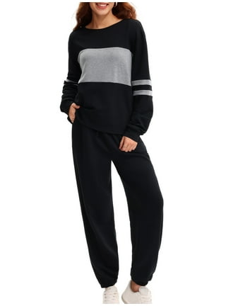 Womens Black Jogger Tracksuit