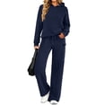 thumbnail image 1 of UVN Two Piece Sets for Women Fall Casual Lounge Outfits Long Sleeve Hoodies Tops and Cargo Pants Tracksuits with Pockets, 1 of 9