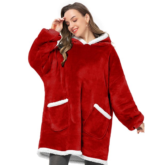 UVN Wearable Blankets Hoodies for Women and Men Flannel Oversized