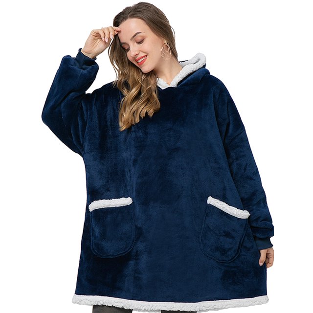 UVN Wearable Blankets Hoodies for Women and Men Flannel Oversized