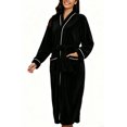 thumbnail image 1 of UVN Women Robes Winter Long Sleeve Bathrobe Plush Warm Premium Robe Soft Fluffy Sleepwear Nightgown with Pockets, 1 of 1
