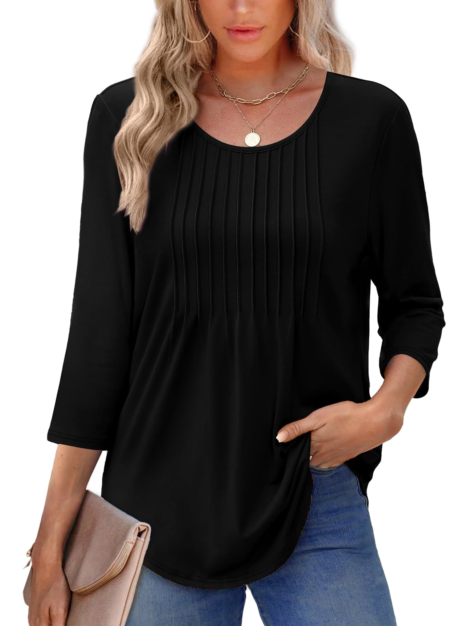 Chemisier Sisley Femme 3/4 Manches En Coton Rayé Rose - Taille S, Occasion Très Bon état
