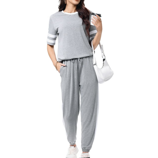 Skpabo Womens Tracksuit Set Zip Up Hoodie And Sweatpants Set