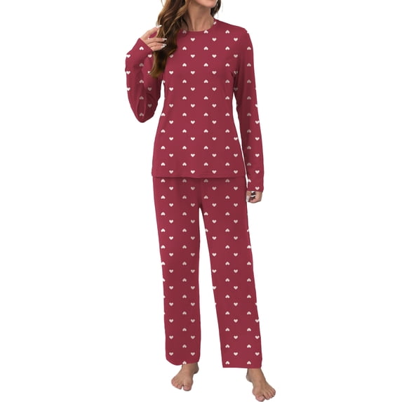 UVN Womens Pajamas Sets Long Sleeve Tops and Long Pants 2 Piece Outfit Fall Sleepwear Nightwear Soft Pjs Lounge Sets