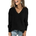 thumbnail image 1 of Shine Up Womens Tops V Neck Long Sleeve Shirts Lightweight Pullover Casual Tunic Tops, 1 of 8
