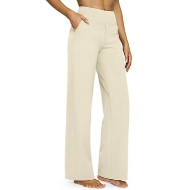UVN Yoga Pants for Women Wide Leg Sweatpants Stretch Casual Pants High Waist Workout Leggings with Pockets