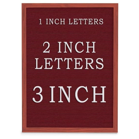 UVP UV1201UF-CHERRY-BURGUN Burgundy felt letterboard 18' x 24' with Cherry Wood frame