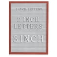 thumbnail image 1 of UVP UV1201UF-CHERRY-WHITE White vinyl letterboard  18' x 24' with Cherry Wood frame, 1 of 1