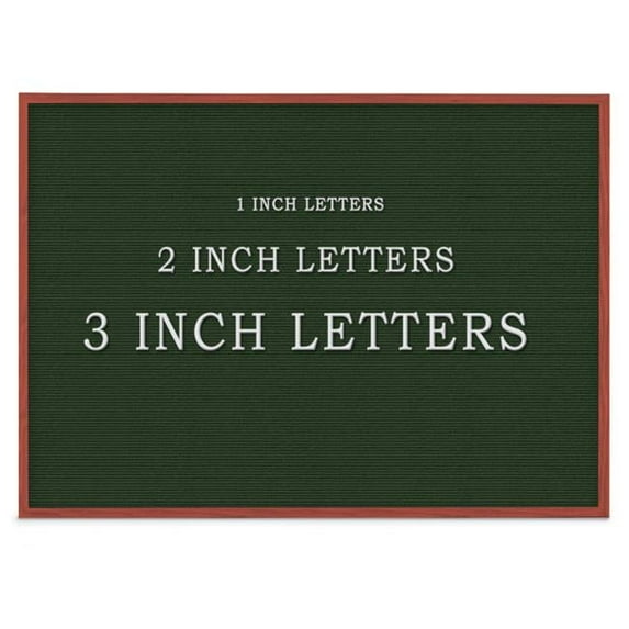 UVP UV1204UF-CHERRY-GREEN Green felt letterboard 48' x 36' with Cherry Wood frame