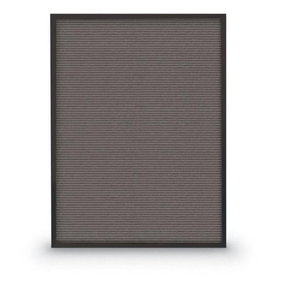 UVP UV1211A-BLACK-GREY Grey letterboard 18' x 24' with Black aluminum frame