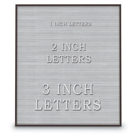 UVP UV1213A-BRONZE-WHITE White vinyl letterboard 30' x 36' with Bronze Aluminum Frame