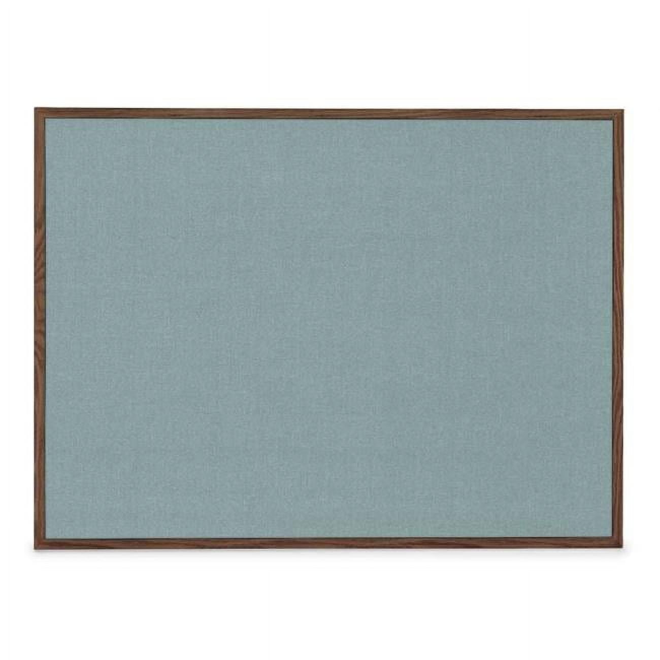 UVP UV6030AKWALNUTCLOUD Cloud fabric corkboard with walnut wood frame