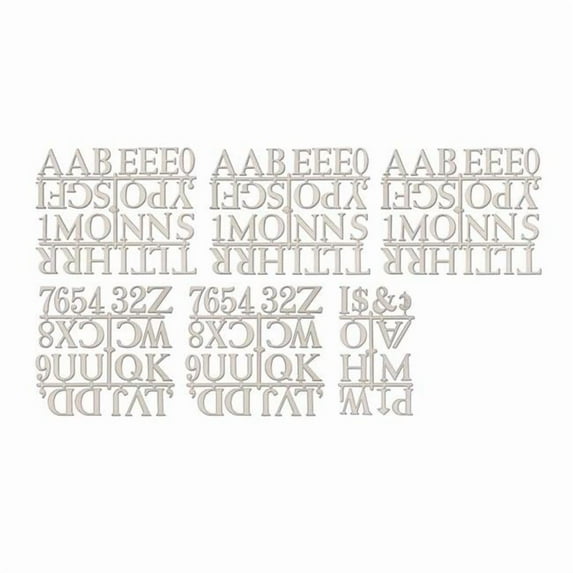 UVP UV62302 Letterboard Letters 2' Roman White Sprue Set