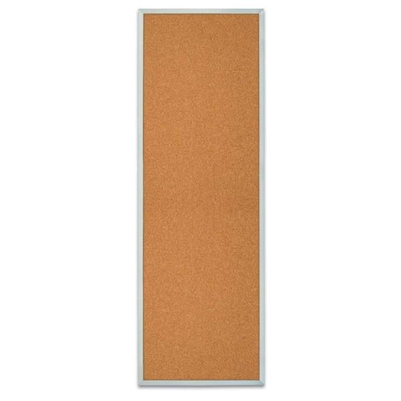 UVP UV639A-SATIN-CORK Satin aluminum framed corkboard with Cork fabric 12' x 36'