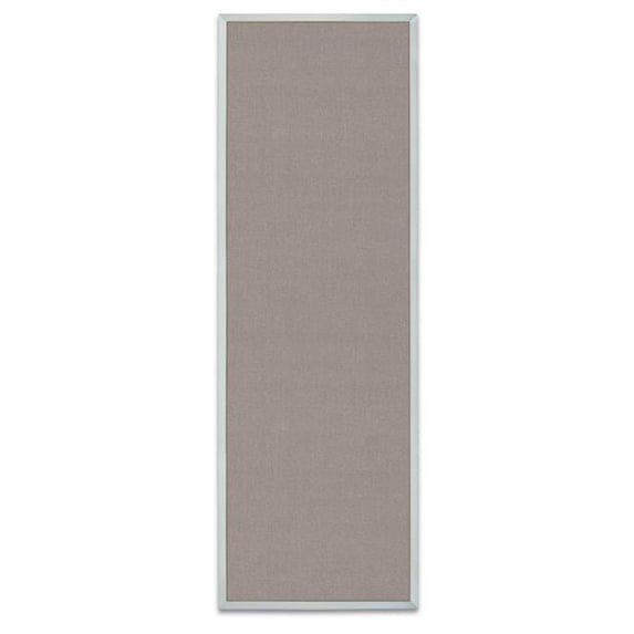 UVP UV639A-SATIN-PEARL Satin aluminum framed corkboard with Pearl fabric 12' x 36'