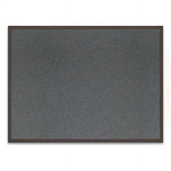 UVP UV640A-BRONZE-MEDGRY Bronze aluminum framed corkboard with Medium Grey fabric 24' x 18'