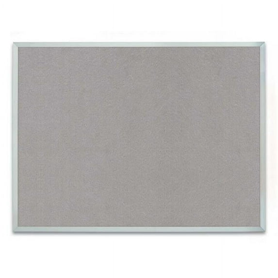UVP UV640AEZ-GREY-SATIN Grey tack board 24' x 18' with Satin aluminum frame