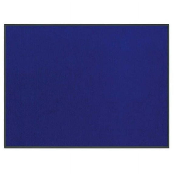 UVP UV642AEZ-BLUE-BLACK Blue tack board 48' x 36' with Black aluminum frame