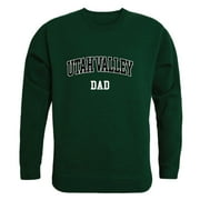 UVU Utah Valley University Wolverines Dad Fleece Crewneck Pullover Sweatshirt Forest Small