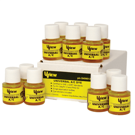 UView B499012 Universal A/C Dye - 12 Bottles