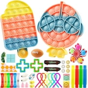 UWANTME 42 Pcs Sensory Fidget Toys Pack, Push Bubbles Popping Fidget Sensory Toys, Anxiety Stress Relief Fidget Toys Set Gifts for Kids