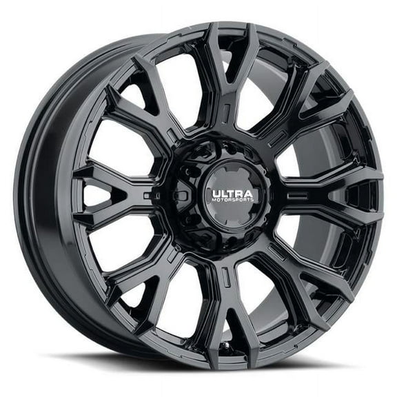 UWC123-7935BK-18 17 x 9 in. 6 x 135 Bolt Pattern 18 Offset 5.71 in. Bolt Size All Tire with Clear-coat, Gloss Black