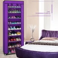 thumbnail image 1 of UWR-Nite 10-Tier Shoe Rack 30 Pairs Shoe Tower Closet Shoes Storage Cabinet Portable Boot Organizer with Dustproof Non-Woven Fabric Cover and 10 Durable Shelves, 1 of 7