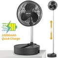 thumbnail image 1 of UWR-Nite 10000mAh Battery Operated Oscillating Fan, 8 Inch Portable Foldaway Fan, Rechargeable Desk Fan with 20H Work Time, 3 Speeds, Height Adjustment, Super Quiet for Home Camping Tent Travel, 1 of 8
