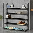 thumbnail image 1 of UWR-Nite 5-Tier Shoe Rack DIY Shoe Rack Tower Metal Storage Rack 25 Pairs Shoes Organizer Stackable Shoe Shelves Metal Shoe Stand for Entryway Closet, 1 of 8