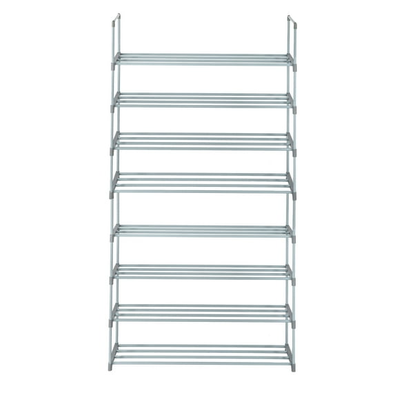 UWR-Nite 8-Tier Shoe Rack DIY Shoe Rack Tower Metal Storage Rack 40 Pairs Shoes Organizer Stackable Shoe Shelves Metal Shoe Stand for Entryway Closet