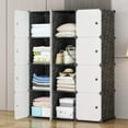 thumbnail image 1 of UWR-Nite Cube Storage with Doors, 12-Cube Storage Organizer, Plastic Closet Cabinet, Modular Book Shelving Units, Storage Shelves, Ideal for Bedroom, Home, Office, 1 of 6