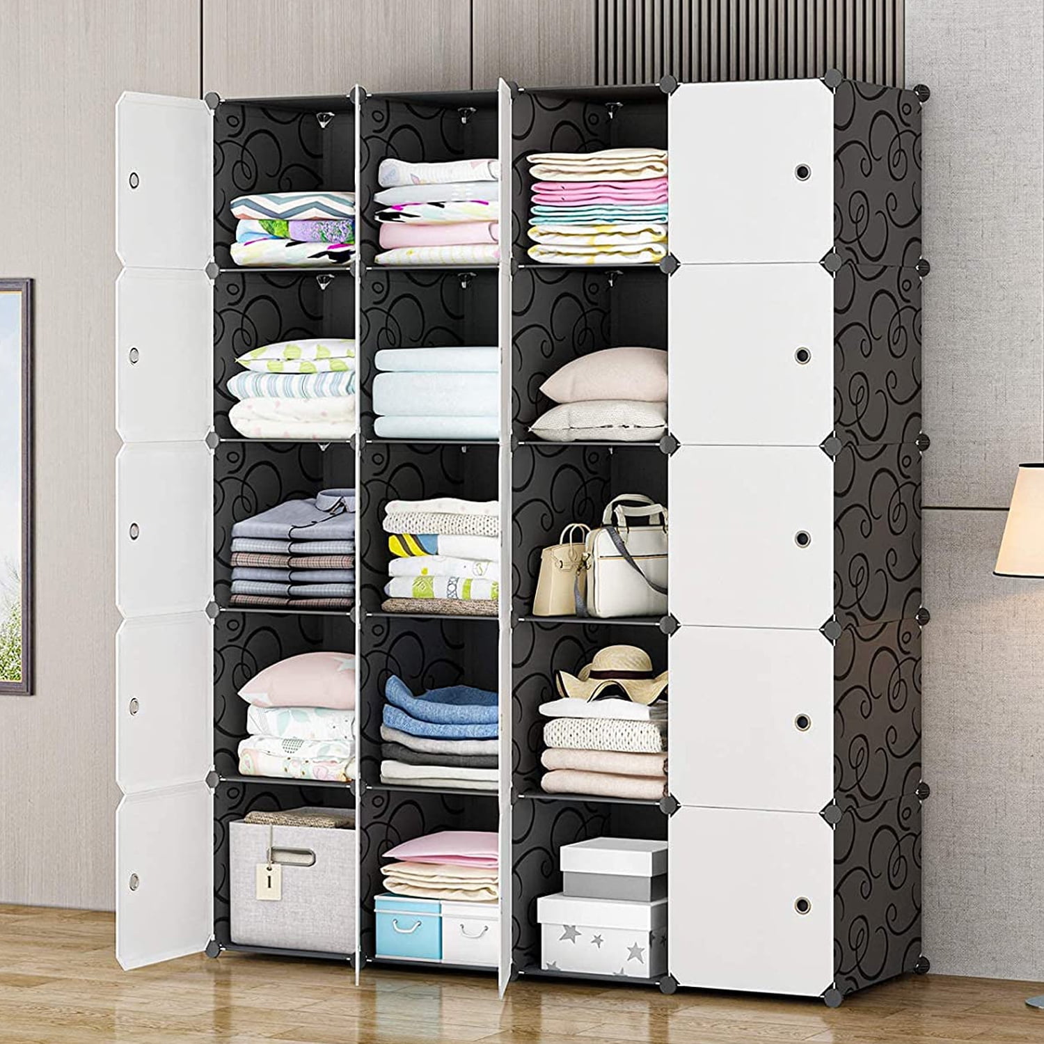 9 Cubes Shelf Storage Closet Shelves Cabinet Holder /2PCS Non