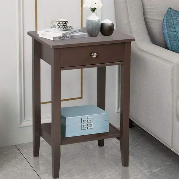UWR-Nite Modern 27.5" Tall Nightstand, Coffee