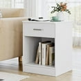 thumbnail image 1 of UWR-Nite Nightstand, 2-Tier Side Table with Drawer and Storage Shelf, Bedside Table End Table, Modern Night Stand for Bedroom, Living Room, Home Office, 1 of 7