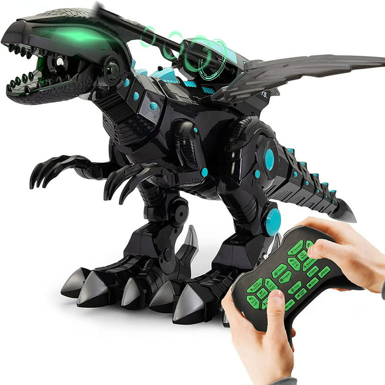 UWR-Nite Remote Control Dinosaur Toys, RC Interactive Electronic Pet  Programmable Robot Dinosaur Toys for Kids w/ Walking Dancing Singing with  Battle