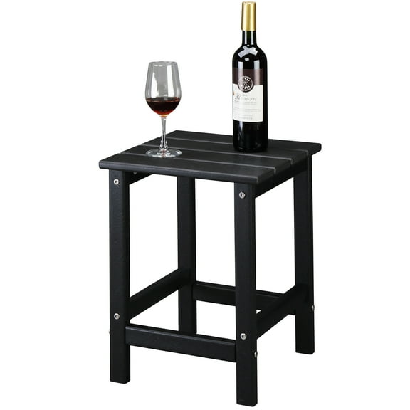 UWR-Nite Square Side Table, Nightstand Coffee End Table for Living Room, Bedroom, Small Spaces, Easy Assembly Bedside Table