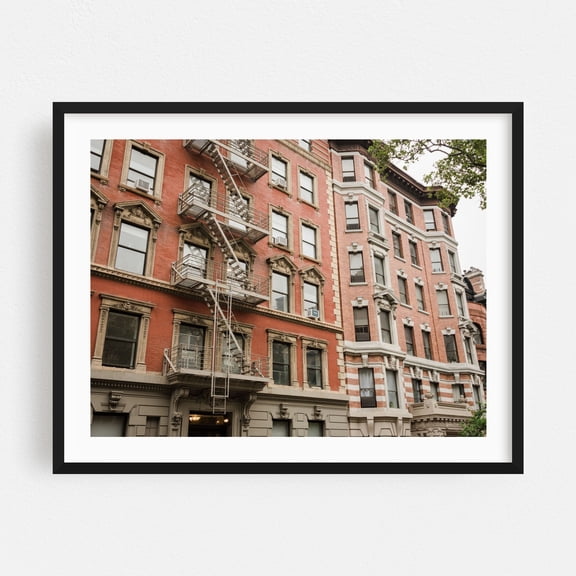 UWS Architectural 01 - Manhattan New York Photography Architecture Cityscape Street Photography Vintage City Black Framed Wall Art Print 5 x 7 inches