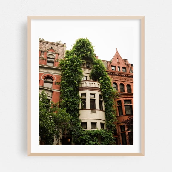 UWS Architectural 03 - Manhattan New York Photography Oak Framed Wall Art Print 24 x 30 inches