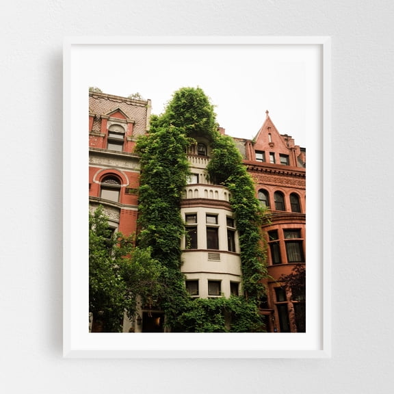 UWS Architectural 03 - Manhattan New York Photography White Framed Wall Art Print 16 x 20 inches