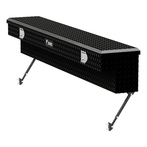 UWS C30142-MK2 72 In Aluminum Truck Bed Side Tool Box, Gloss Black