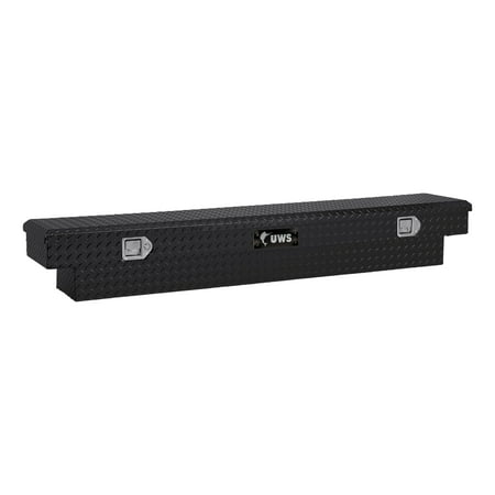 UWS EC10532 69-Inch Gloss Black Heavy-Wall Aluminum Slim Truck Tool Box, RigidCore Lid Fits select: 2009-2013,2015-2022 FORD F150