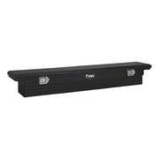 UWS EC10552 Low Profile Truck Tool Box 69 Inch Slim Crossover Tool Box - Gloss Black Powder-Coated Aluminum