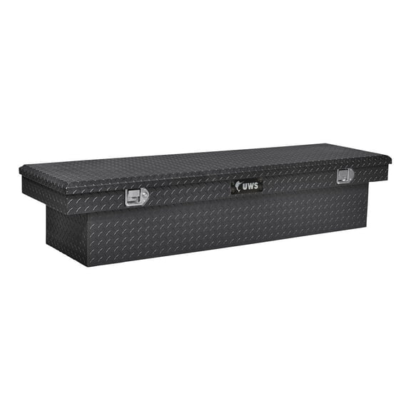 UWS EC10572 72-Inch Gloss Black Heavy-Wall Aluminum Truck Tool Box, RigidCore Lid