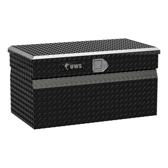 UWS EC20152 36-Inch Gloss Black Heavy-Wall Aluminum Truck Storage Box, RigidCore Lid