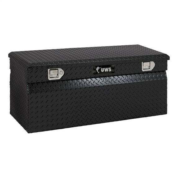 UWS EC20212 42-Inch Gloss Black Heavy-Wall Aluminum Truck Storage Box, RigidCore Lid