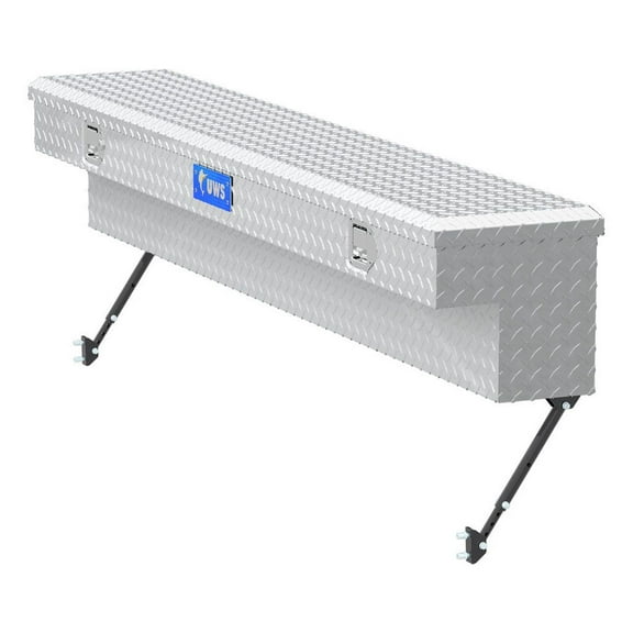 UWS EC30111-MK2 60 Inch Heavy Wall Aluminum Truck Bed Side Tool Box, Silver