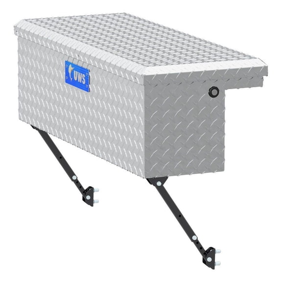 UWS EC30361-MK2 36 In Low Profile Aluminum Truck Bed Side Tool Box, Silver